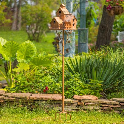 Garden Outdoor Metal Birdhouse Decorative Household