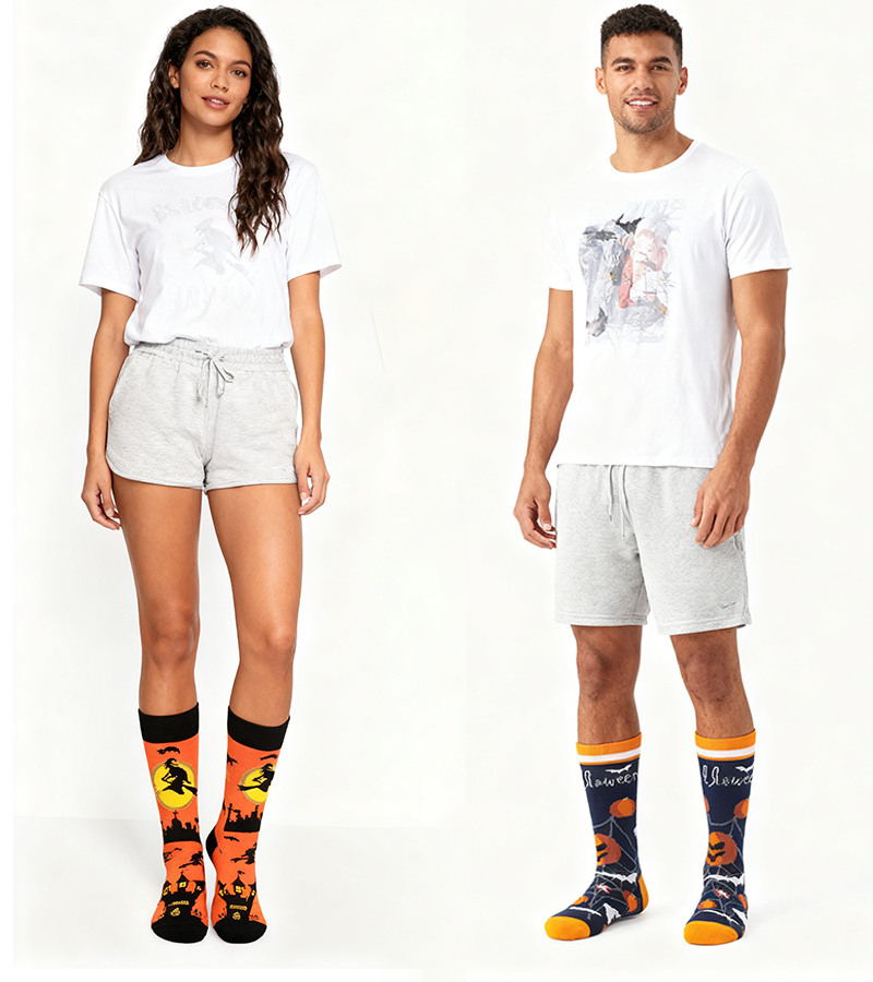 🎃 Halloween Cotton Socks – Spooky & Fun Holiday Style