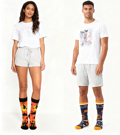 🎃 Halloween Cotton Socks – Spooky & Fun Holiday Style