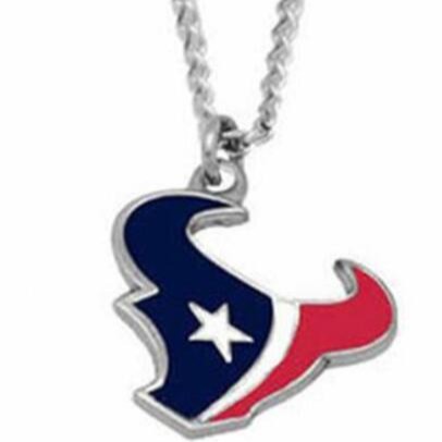 Football team logo sports pendant necklace