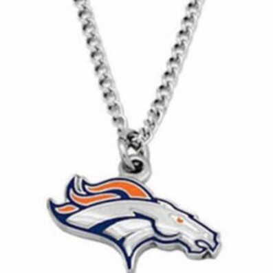 Football team logo sports pendant necklace
