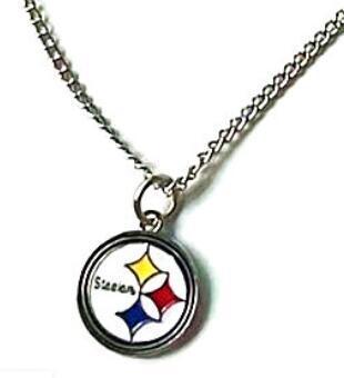 Football team logo sports pendant necklace