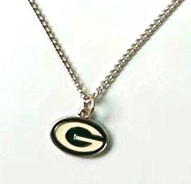 Football team logo sports pendant necklace
