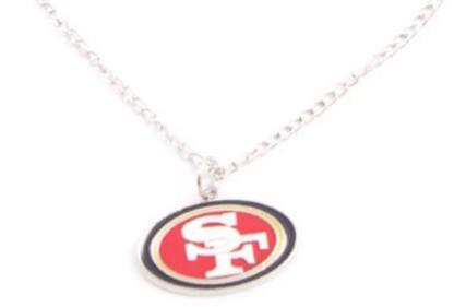 Football team logo sports pendant necklace