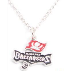 Football team logo sports pendant necklace