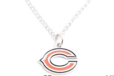 Football team logo sports pendant necklace