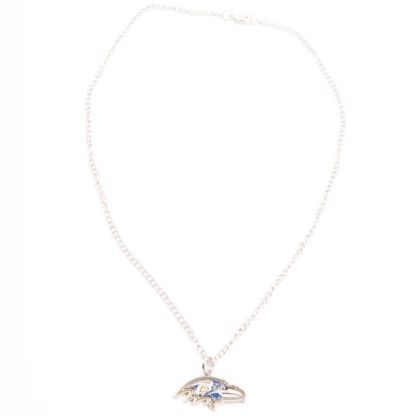 Football team logo sports pendant necklace