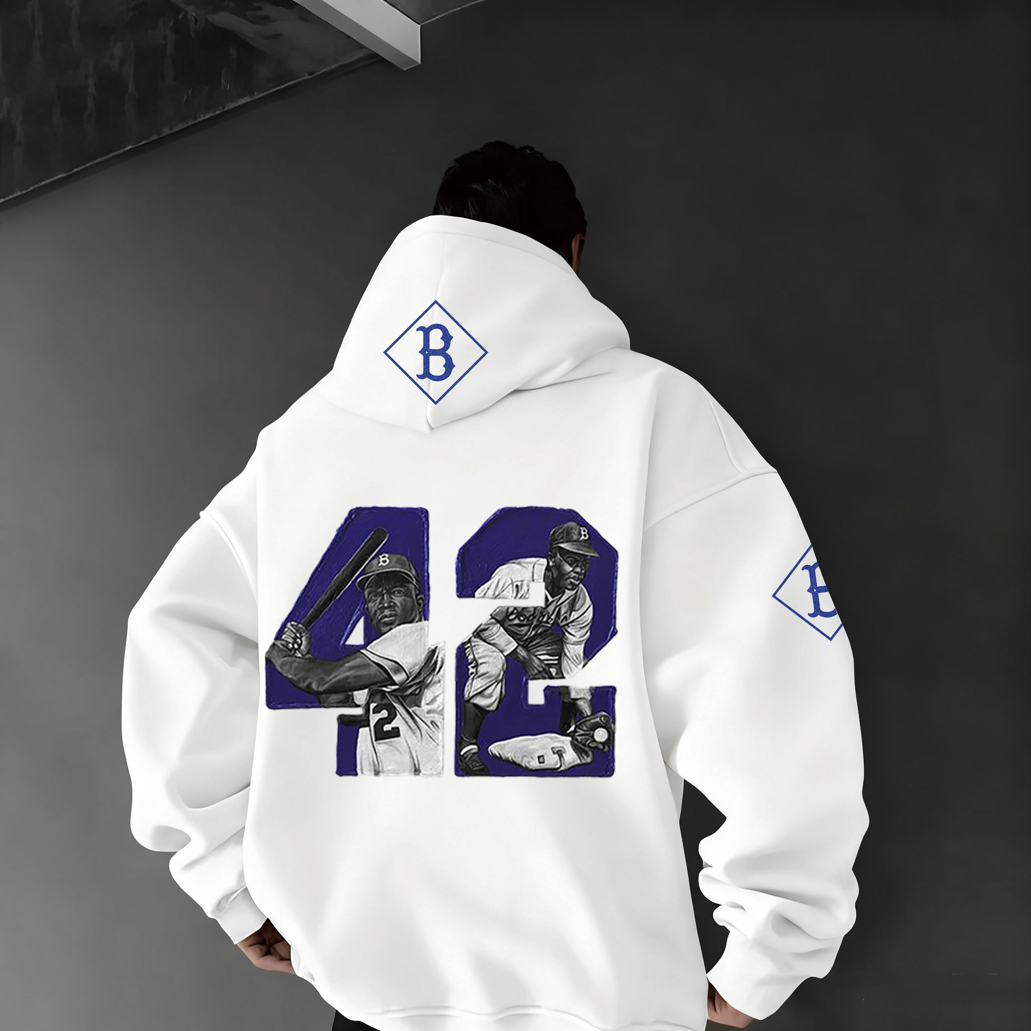 Jackie Robinson 42 Baseball Hoodie