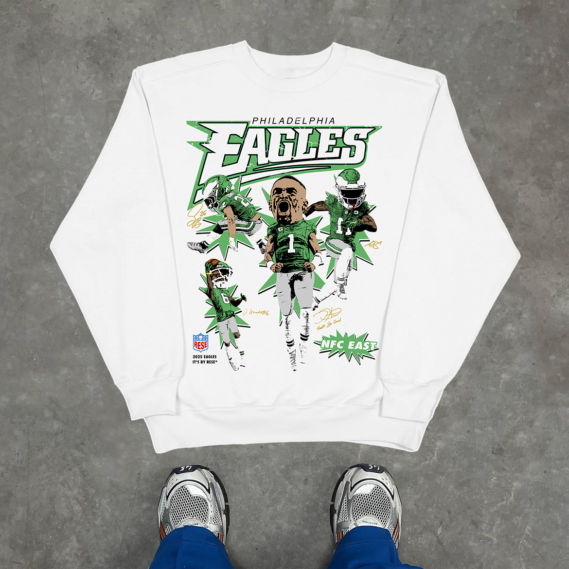 Eagles print crew neck shirt