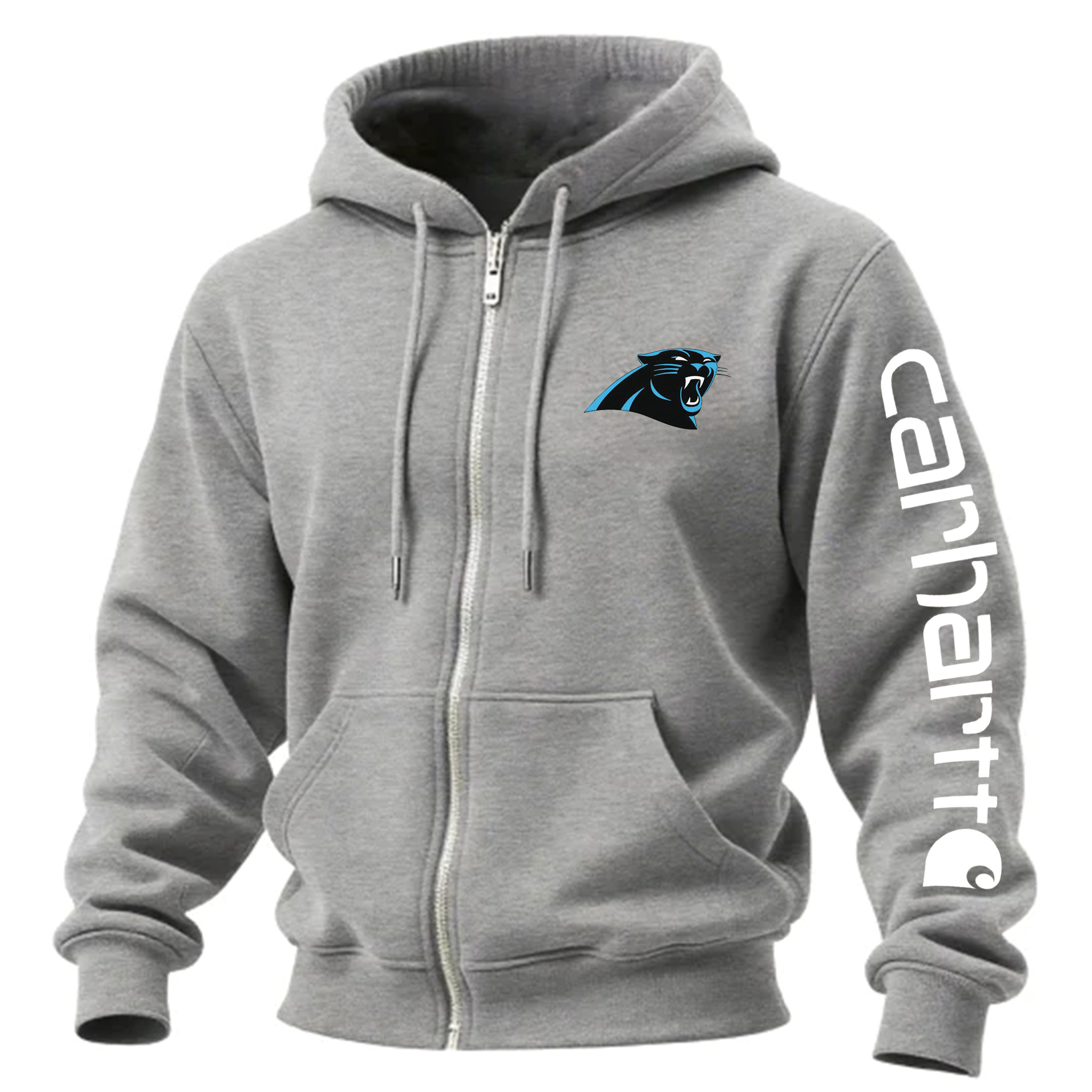 Carolina Panthers Stylish Urban Zip-Up Hoodie With City-Inspired Design