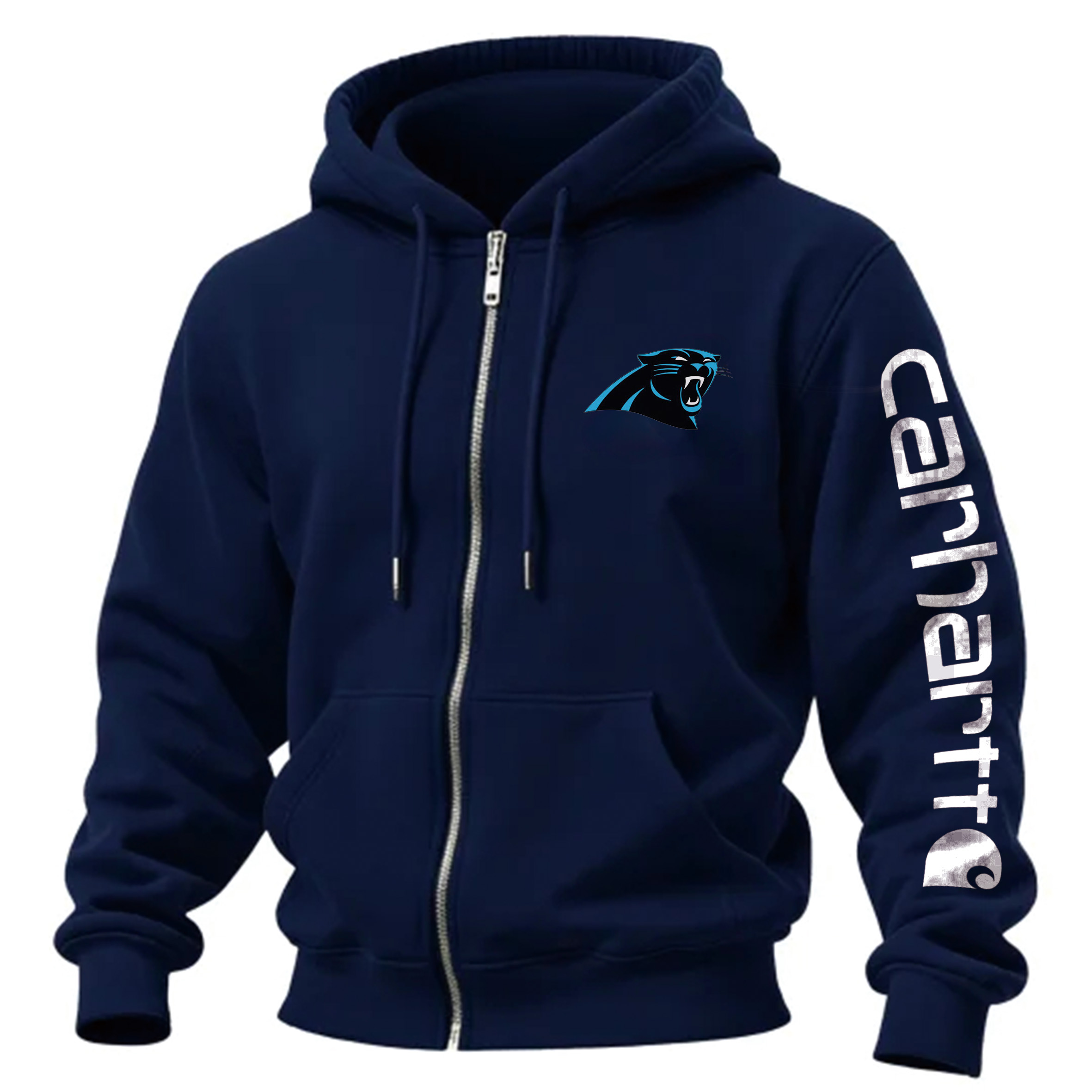 Carolina Panthers Stylish Urban Zip-Up Hoodie With City-Inspired Design