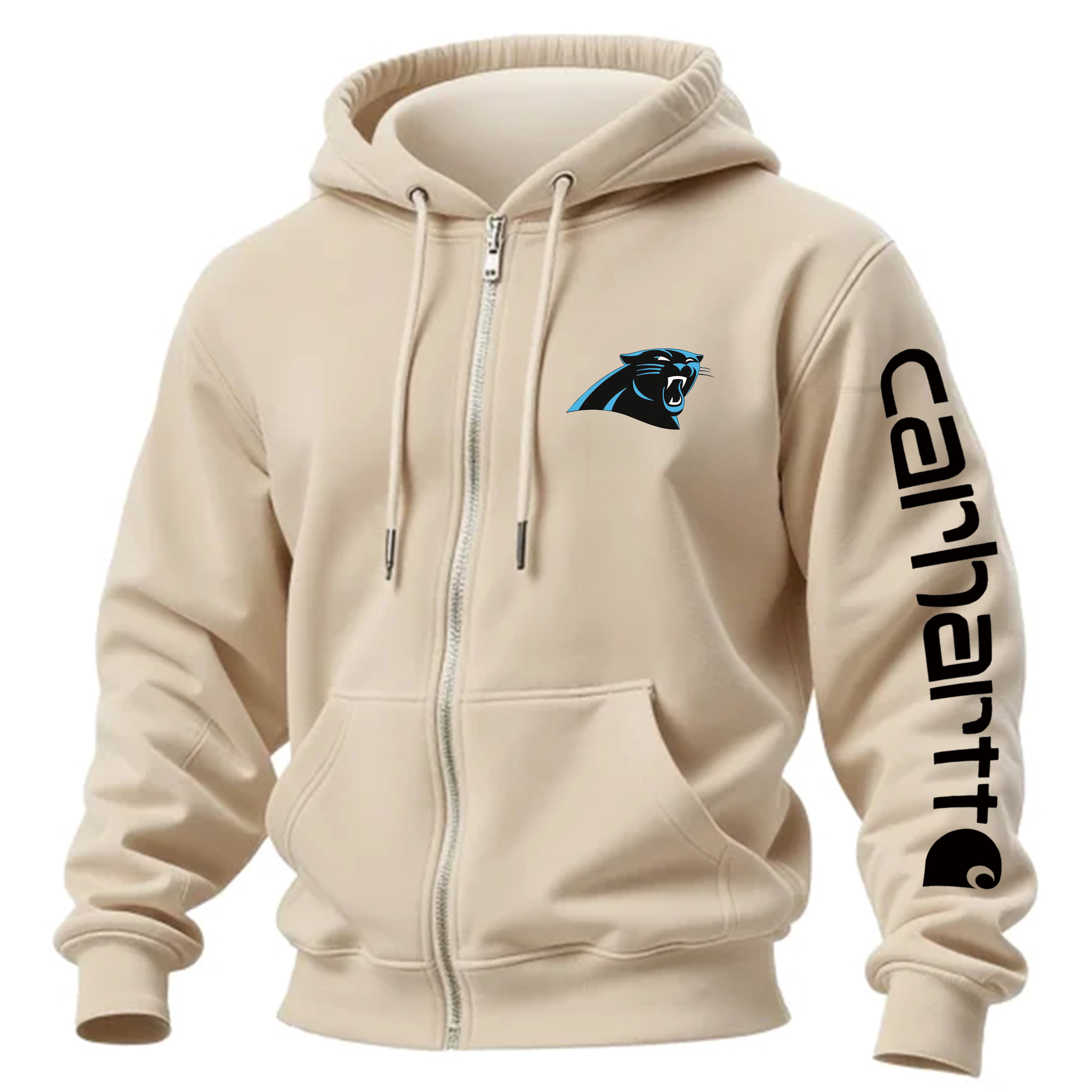 Carolina Panthers Stylish Urban Zip-Up Hoodie With City-Inspired Design