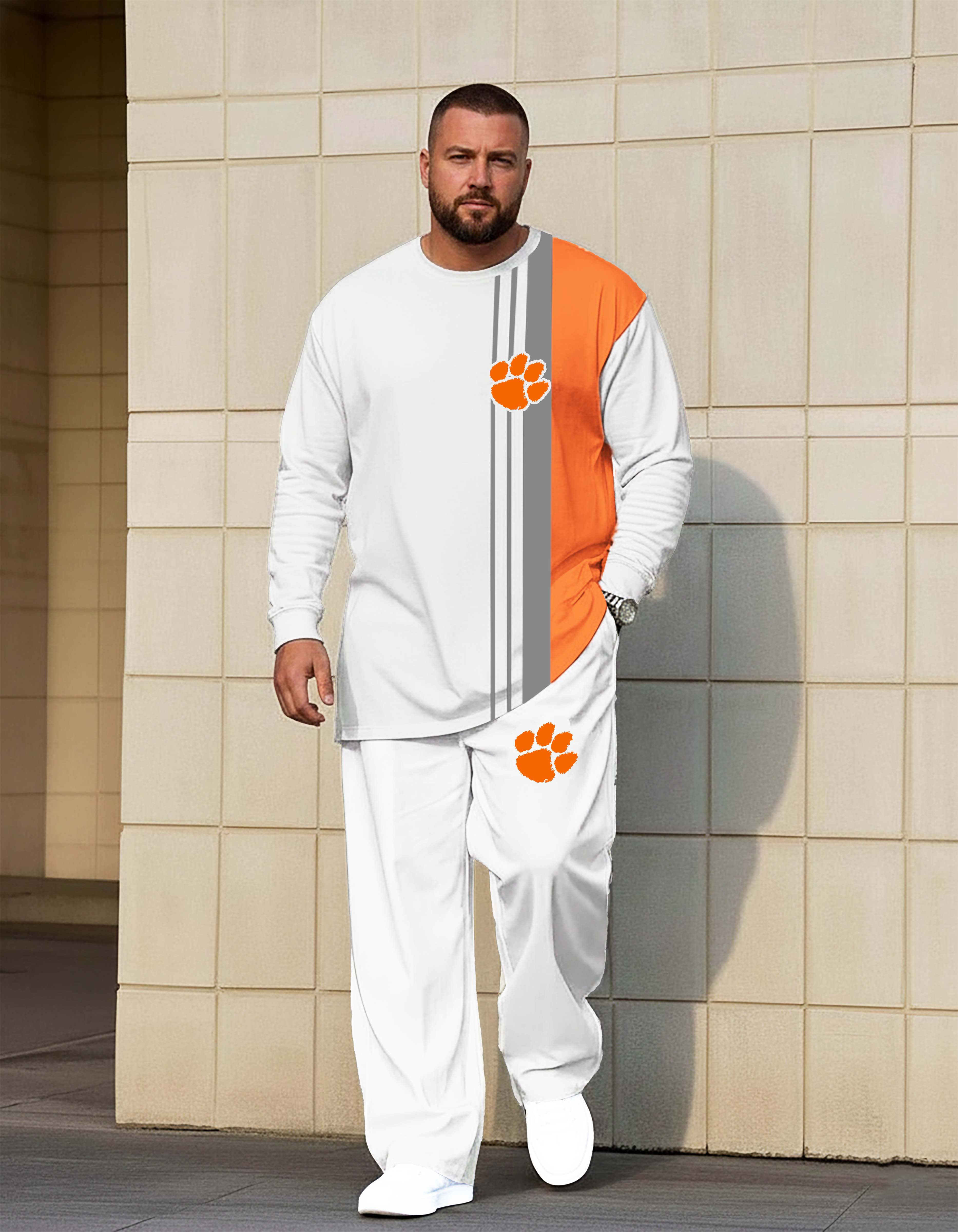 Comfortable Big & Tall Men's official from Clemson Tigers sportswear Set