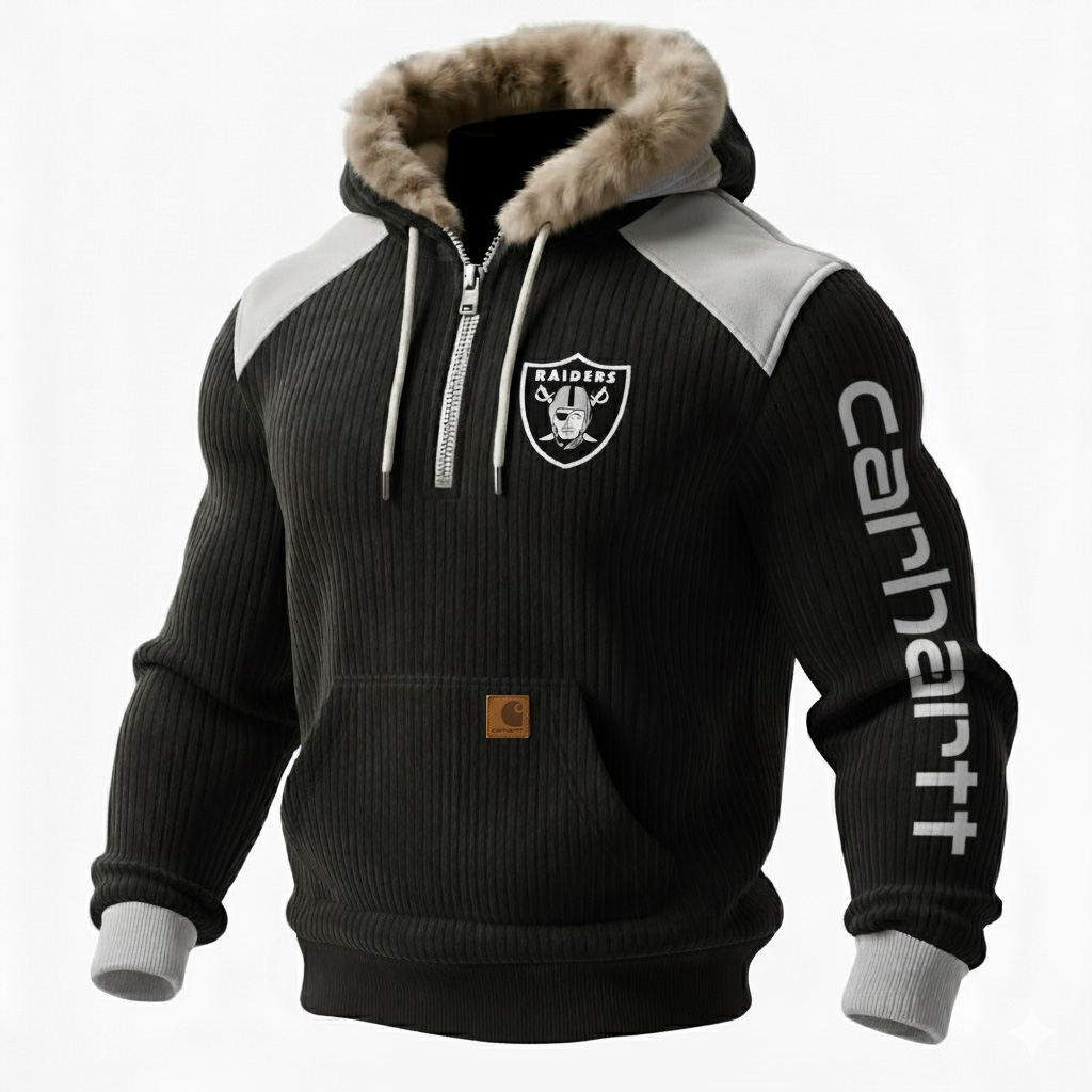Carhartt ×Las Vegas Raiders color matching comfort hoodie