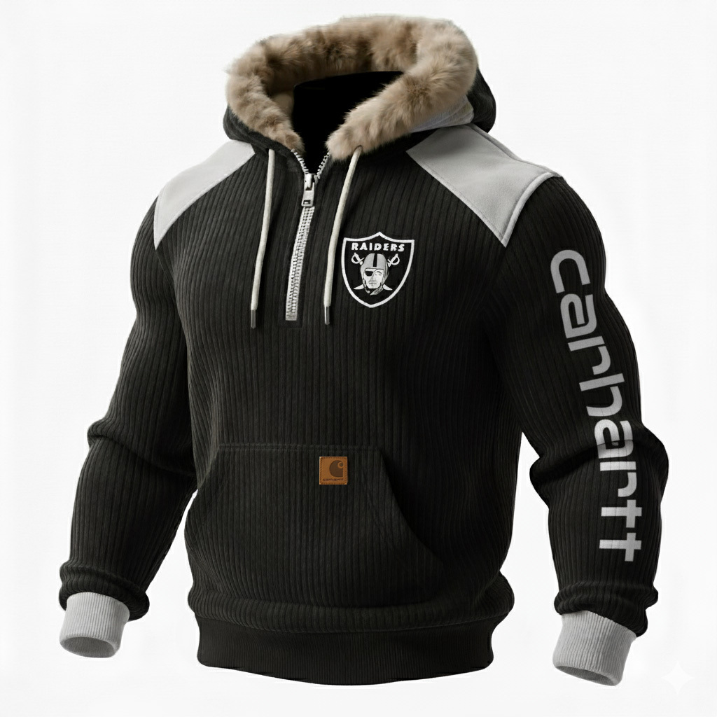 Carhartt ×Las Vegas Raiders color matching comfort hoodie