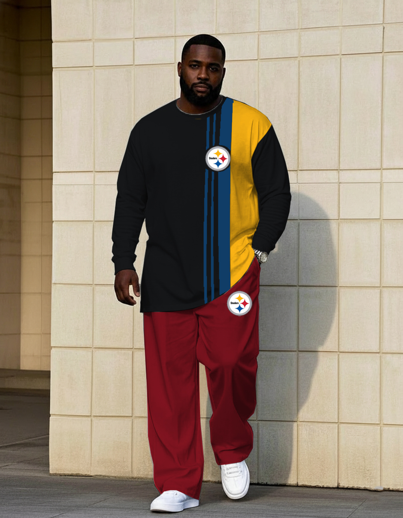 Comfort Pittsburgh Steelers Hardknock Pants Hoodie Set