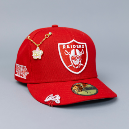 NEW ERA EXCLUSIVE 59FIFTY RED / SUPER BOWL SIDE PATCH