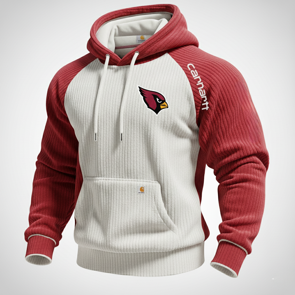 Carhartt ×Arizona Cardinals color matching fashion comfort hoodie