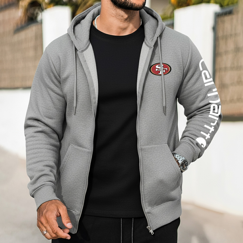 San Francisco 49ers Urban Zip-Up Hoodie With City-Inspired Design