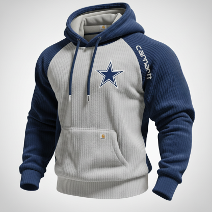 Carhartt ×Dallas Cowboys color matching fashion comfort hoodie