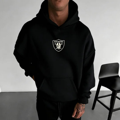 Unisex Rugby Championship Team Logo Print Oversized Casual Hoodie