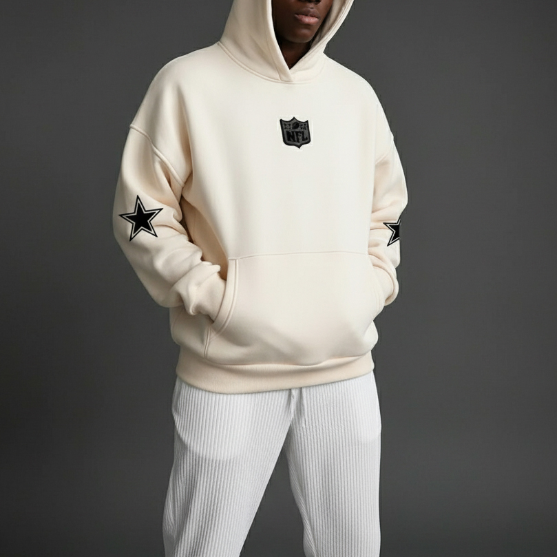 Casual Logo Print Loose Fit Hoody 