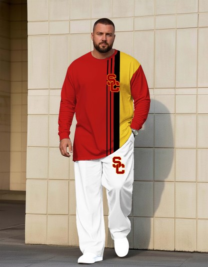 Comfortable Big & Tall Men's official from USC Trojans sportswear Set