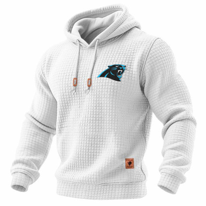 Carhartt × Carolina Panthers Head Logo Grid Fleece Lined Hoodie