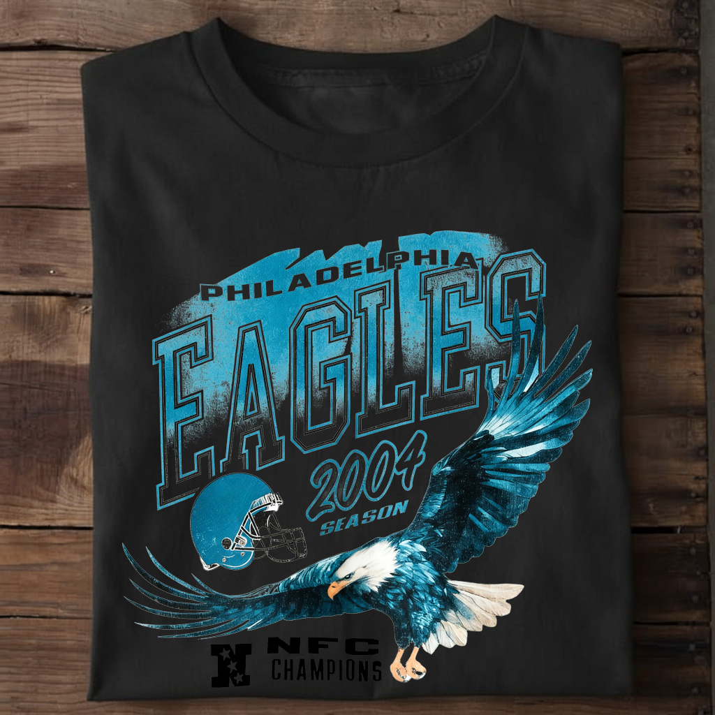 Distressed NFC Champions Black T-Shirt