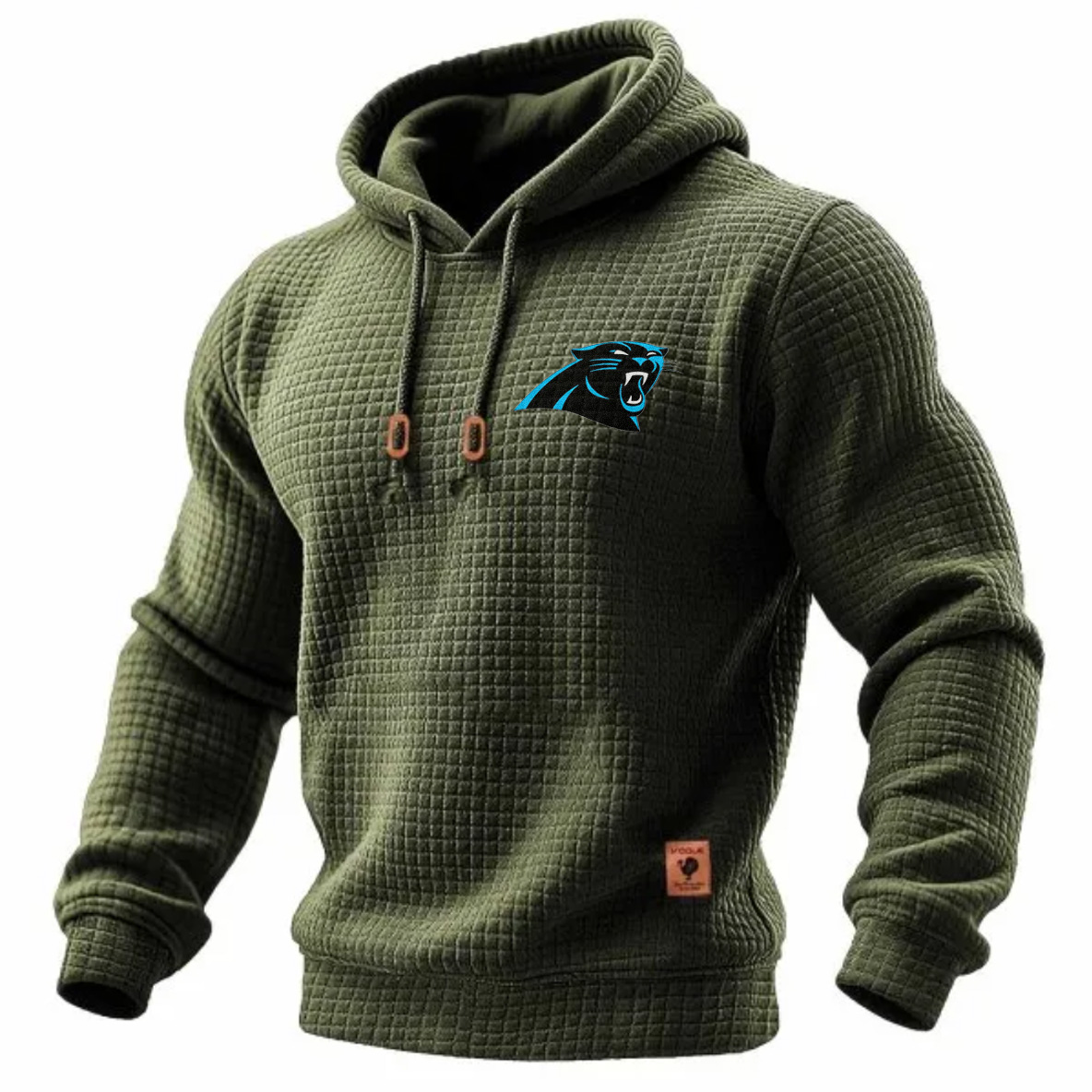 Carhartt × Carolina Panthers Head Logo Grid Fleece Lined Hoodie
