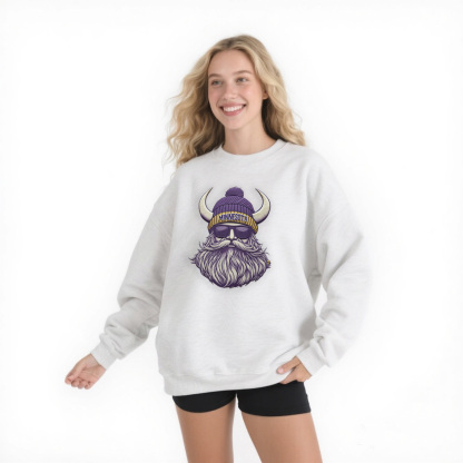Ladies' grey Sunday casual sports sweatshirt