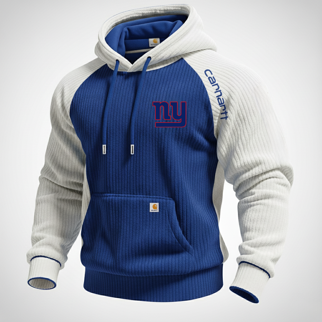 Carhartt ×New York Giants color matching fashion comfort hoodie