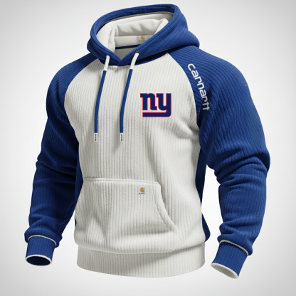 Carhartt ×New York Giants color matching fashion comfort hoodie
