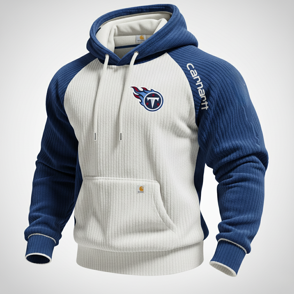 Carhartt ×Tennessee Titans color matching fashion comfort hoodie