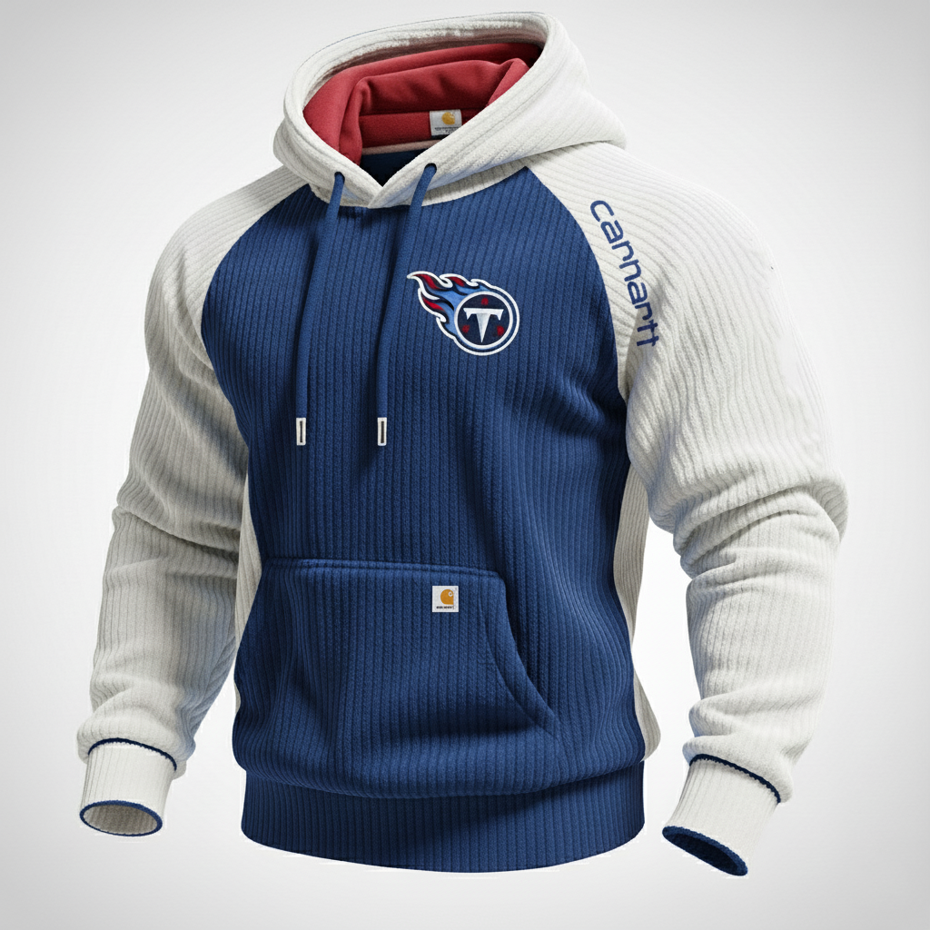 Carhartt ×Tennessee Titans color matching fashion comfort hoodie