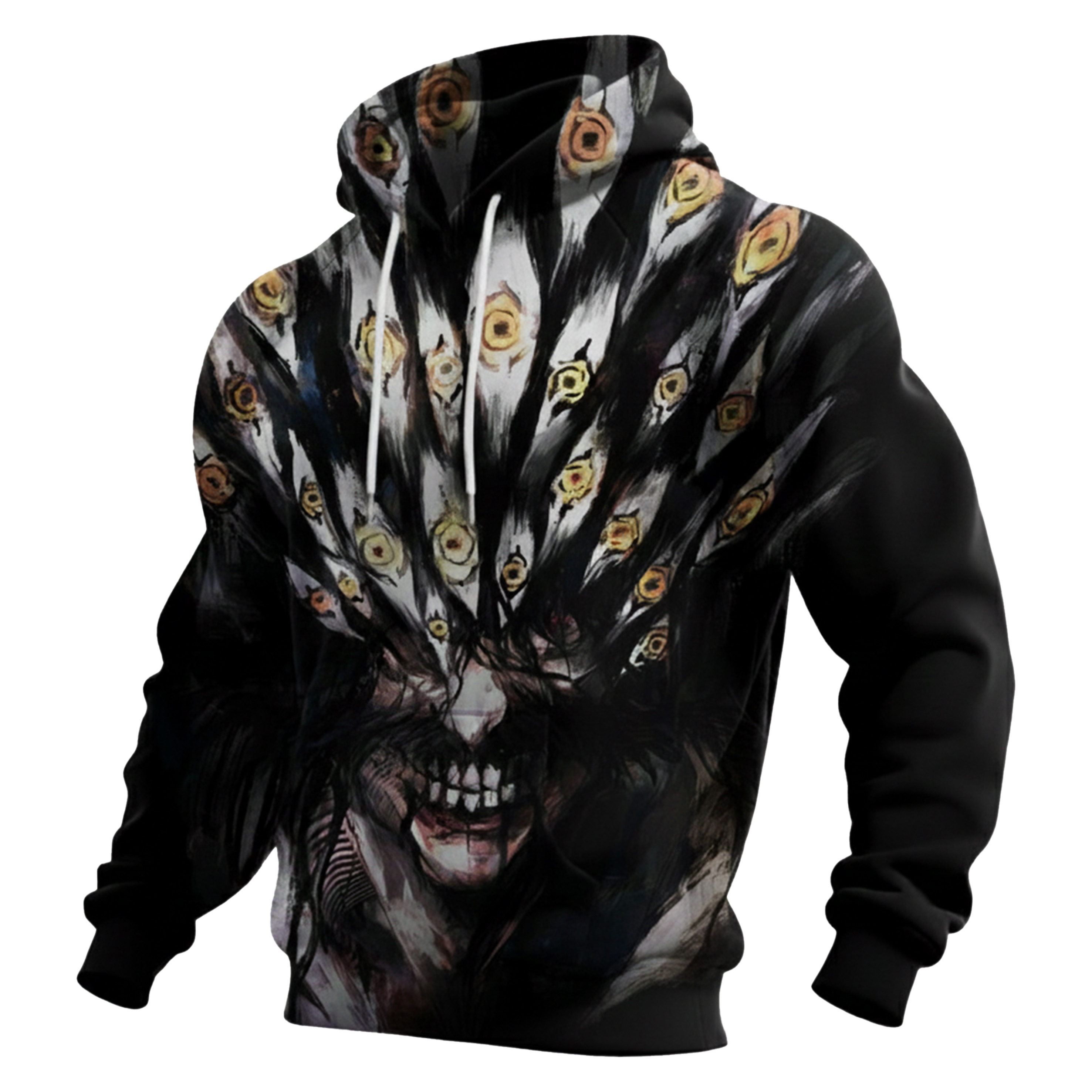 Streetwear Avant-garde chic men's printed casual hooded sweatshirt
