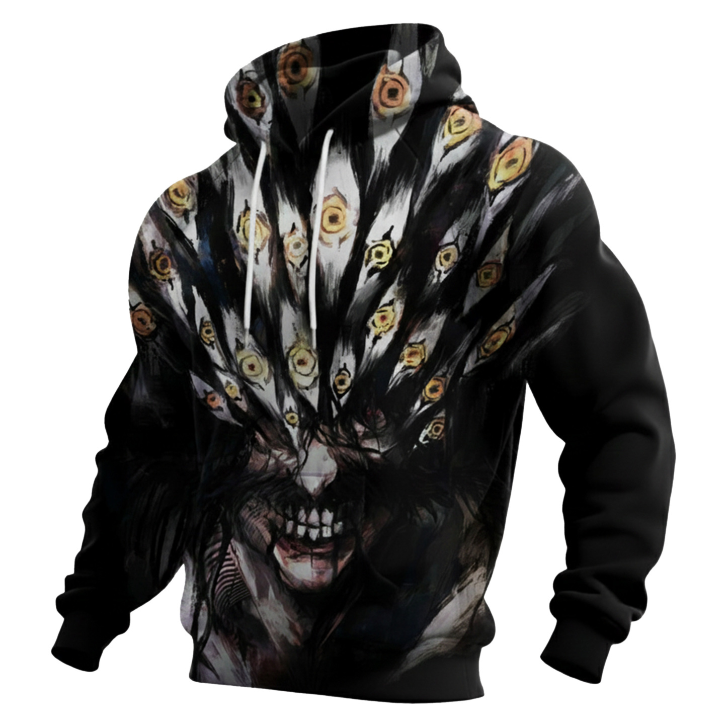 Streetwear Avant-garde chic men's printed casual hooded sweatshirt