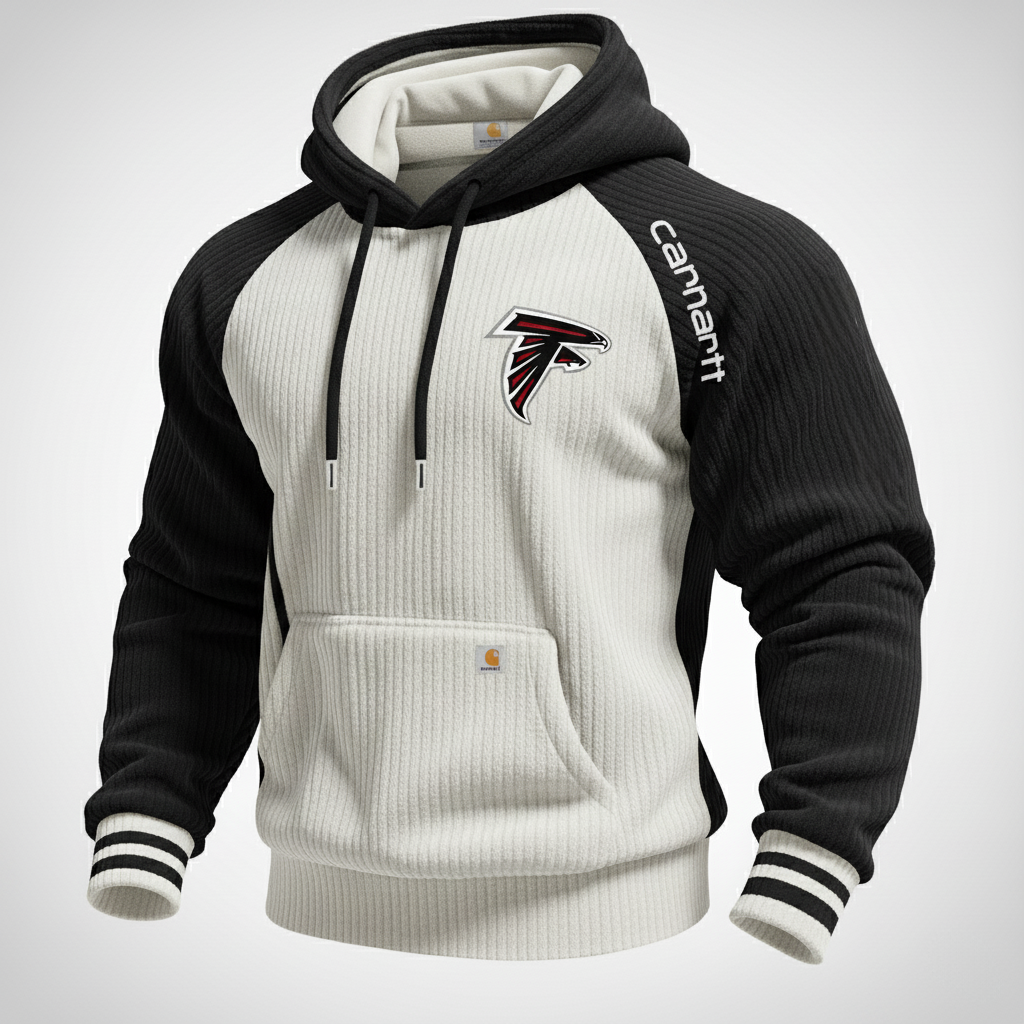 Carhartt ×Atlanta Falcons color matching fashion comfort hoodie