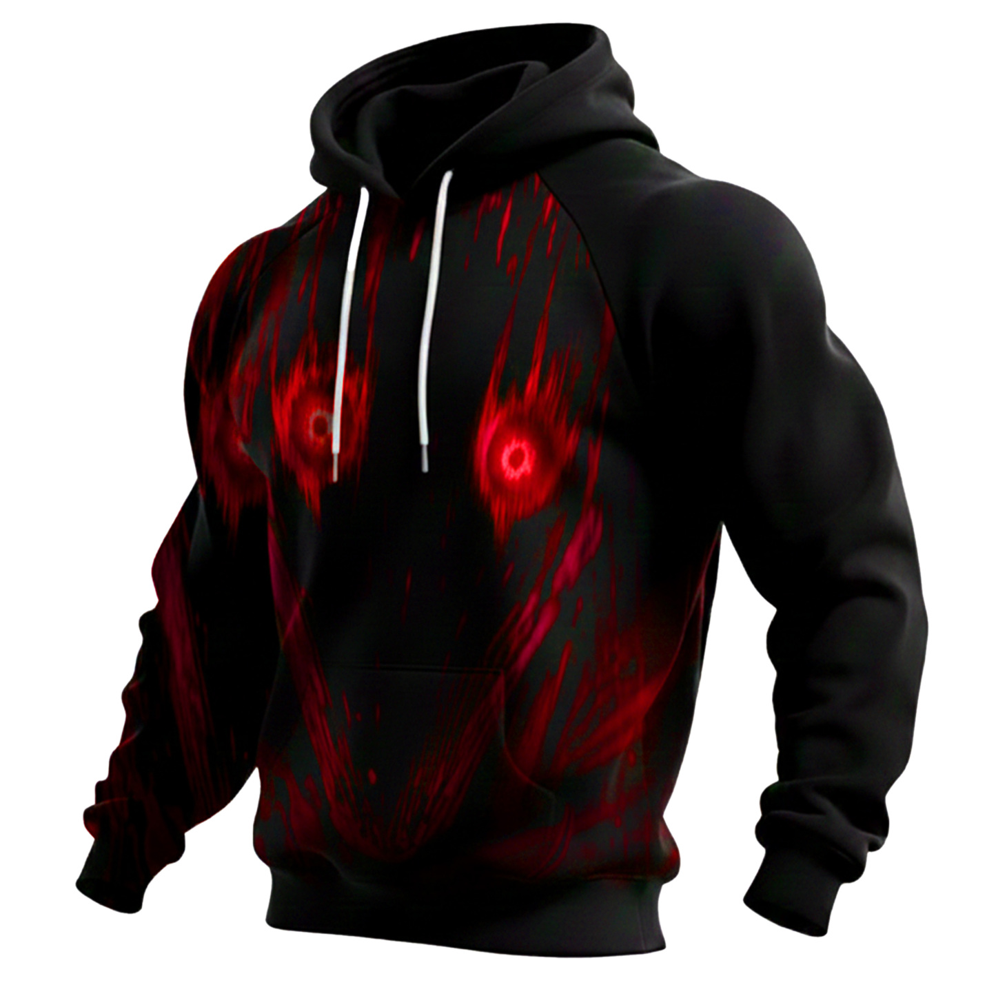 Streetwear Avant-garde chic men's printed casual hooded sweatshirt