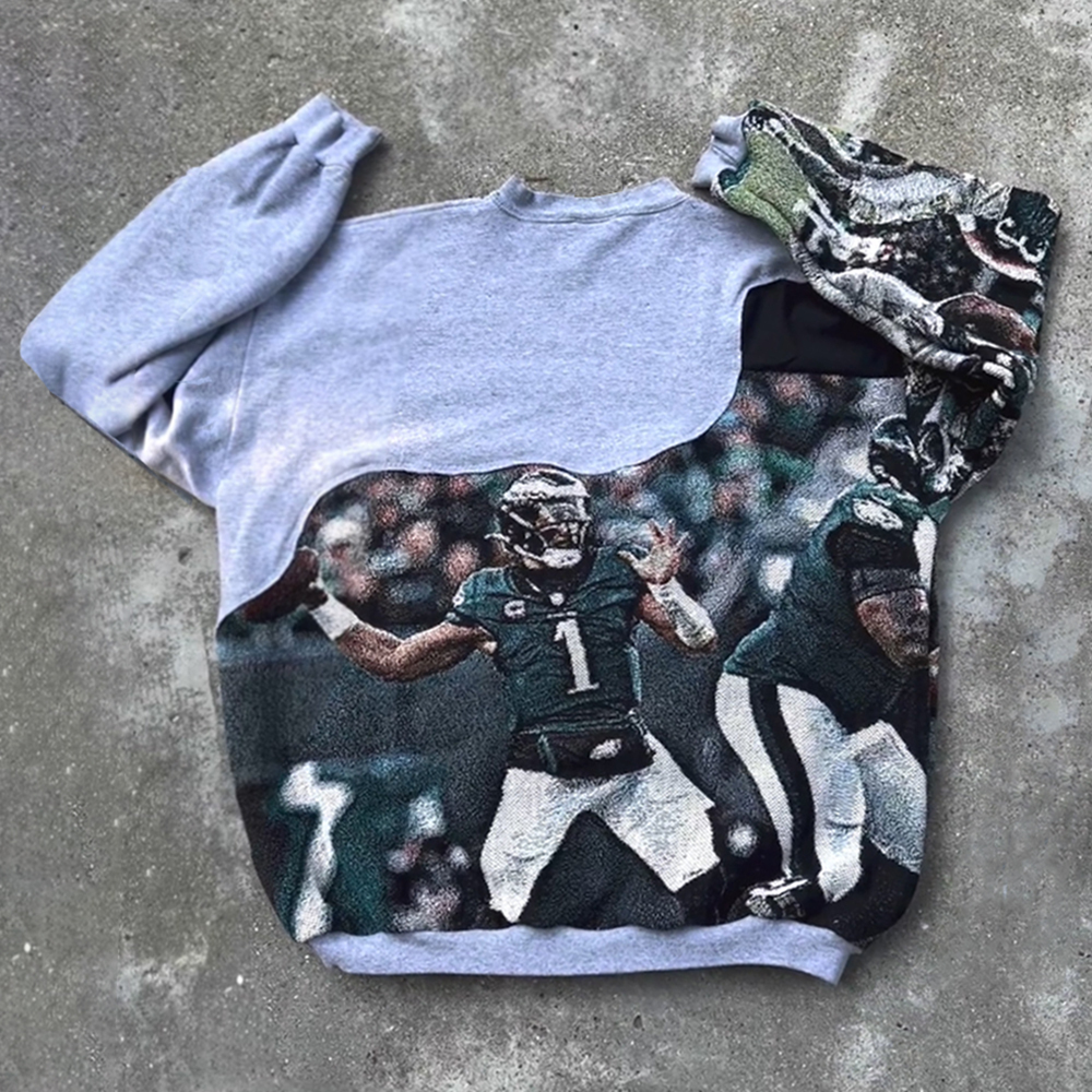 Fashion Eagles Print Long Sleeve Sweatshirt