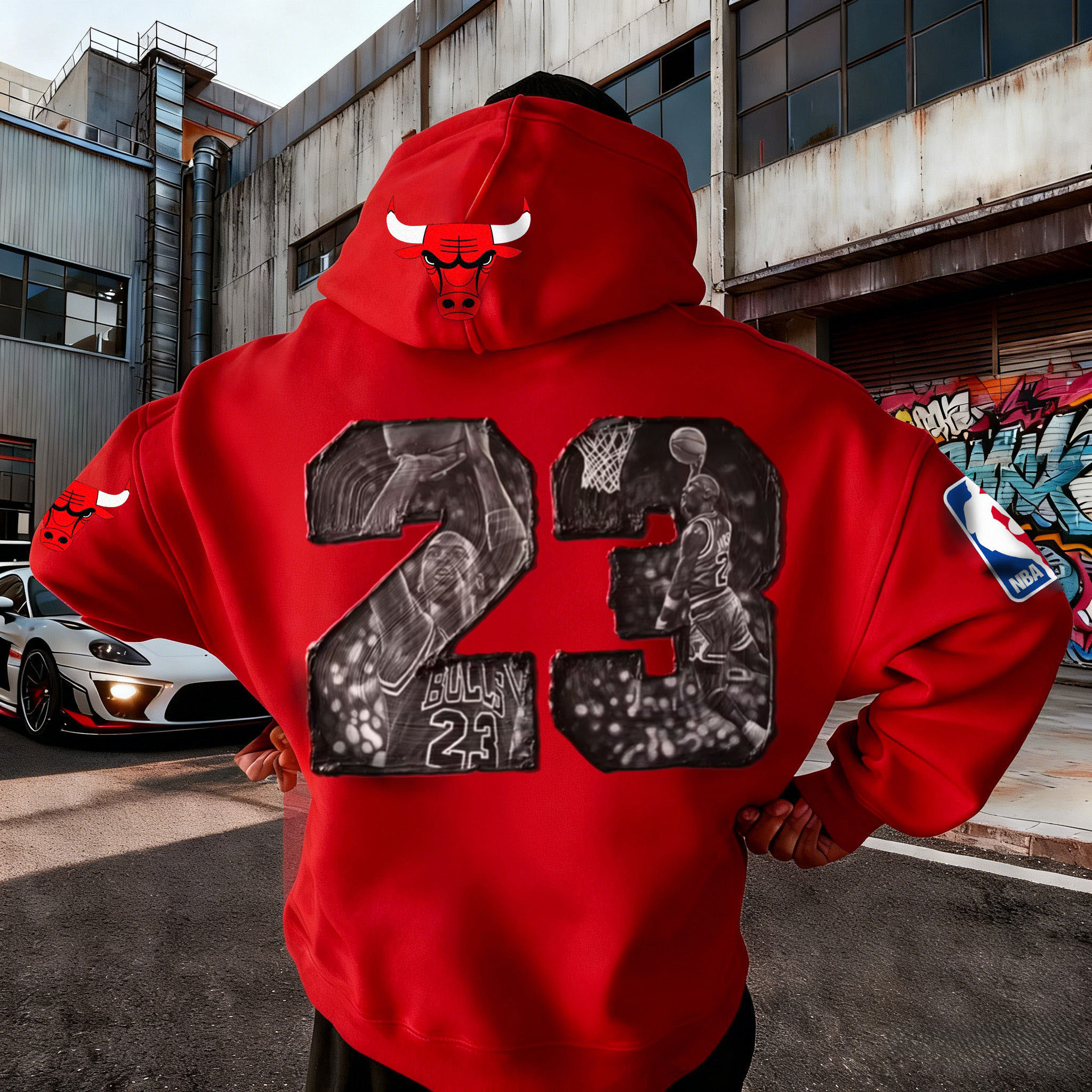 NBA #23 Jordan Bulls Hoodie