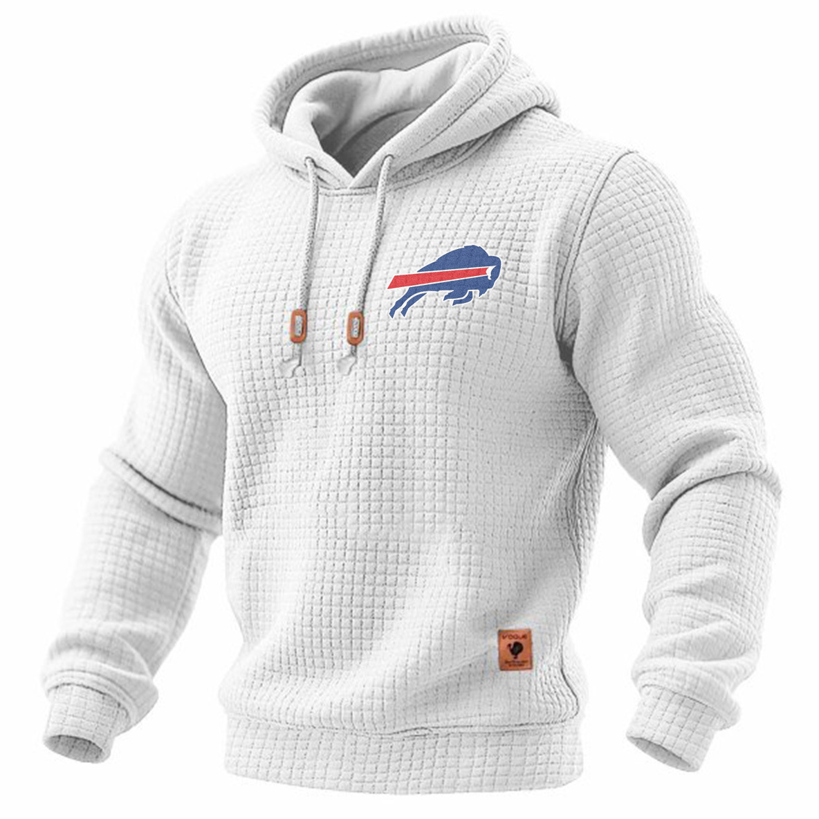 Carhartt × Buffalo Bills Head Logo Grid Fleece Lined Hoodie