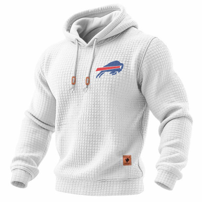 Carhartt × Buffalo Bills Head Logo Grid Fleece Lined Hoodie