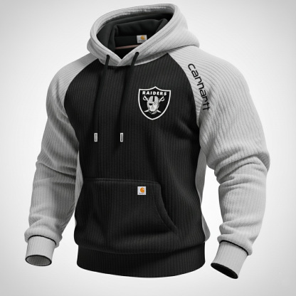 Carhartt ×Las Vegas Raiders color matching fashion comfort hoodie