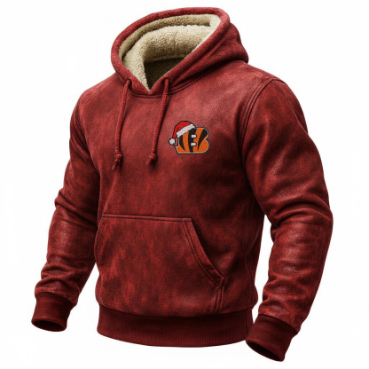 Bengals Christmas limited Edition plushhooded comfort hoodie