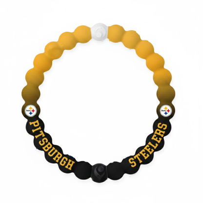 Black & Gold Silicone Bracelet - Official Team Logos