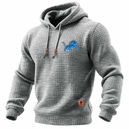 Carhartt × Detroit Lions Head Logo Grid Fleece Lined Hoodie