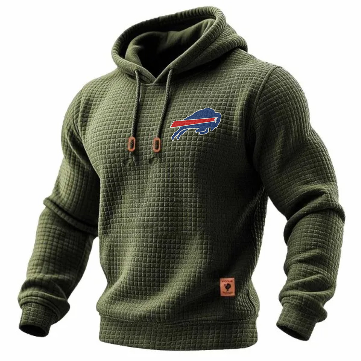 Carhartt × Buffalo Bills Head Logo Grid Fleece Lined Hoodie