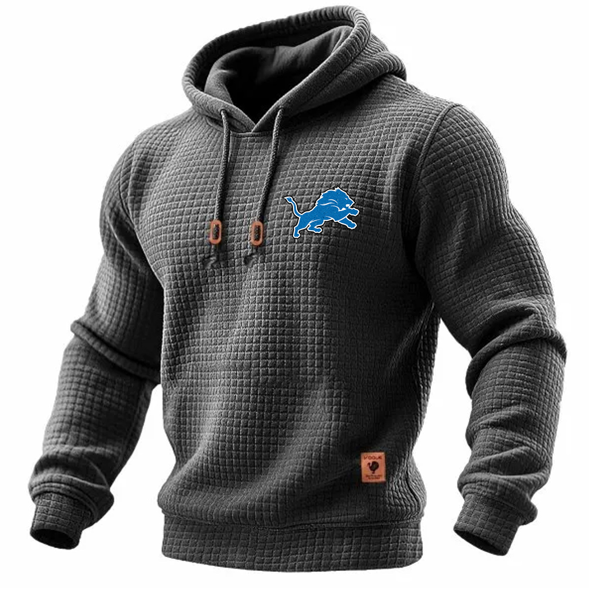 Carhartt × Detroit Lions Head Logo Grid Fleece Lined Hoodie