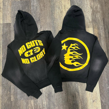 Hellstar No Guys No Glory Cotton Long Sleeve Hoodie